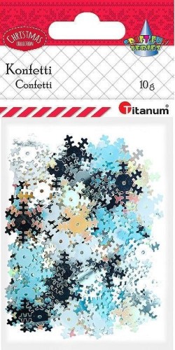 Konfetti płatki śniegu 10g, Titanum