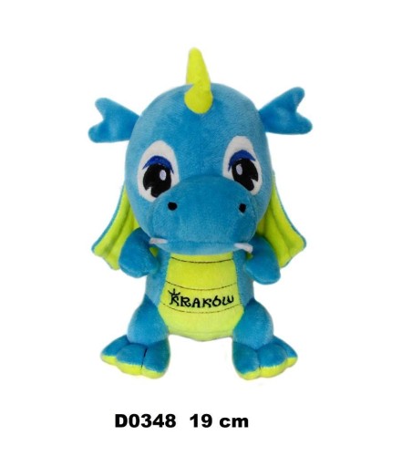 Smok Kraków błękitny żółty 19cm, Sun-Day