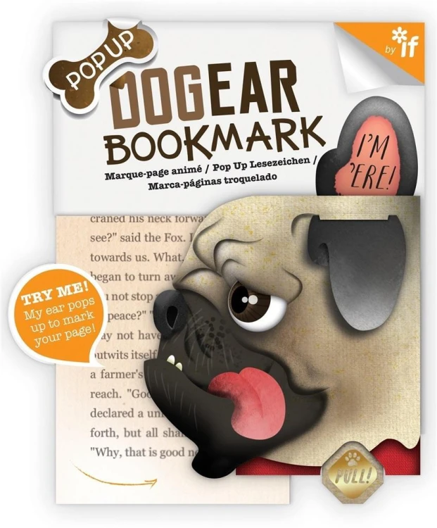 Dog Ear bookmark Doug Mops zakładka, IF