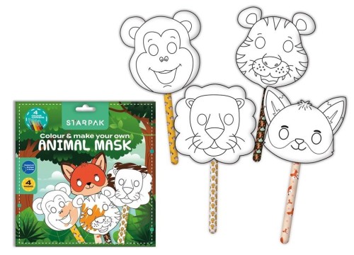 Maski Zwierzątka 4szt, STARPAK