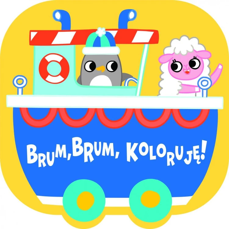 Brum, brum, koloruję! - Statek, praca zbiorowa