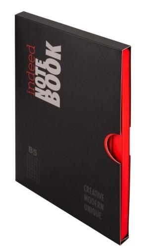 Notes B5 kratka Indeed czerwony, Antra