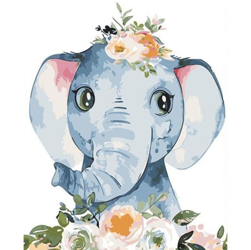 Malowanie po numerach 40x50cm Słonik, Koh-I-Noor