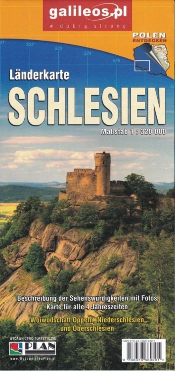 Mapa - Landerkarte Schlesien 1:320 000