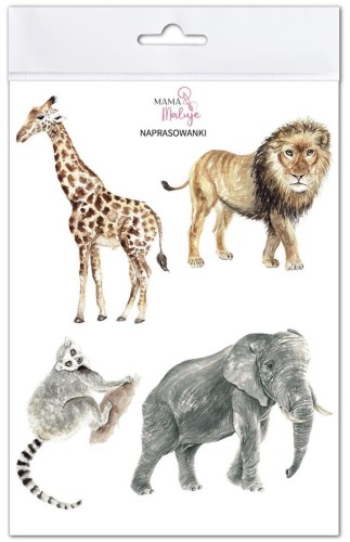 Naprasowanki Zwierzęta Afryki, Mama Maluje