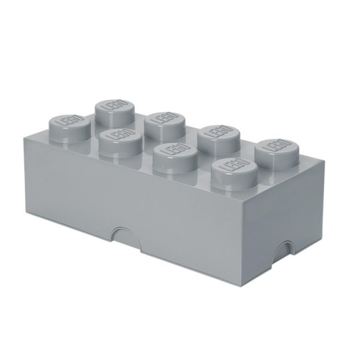 Lego pojemnik klocek ósemka szary jasny, NHG