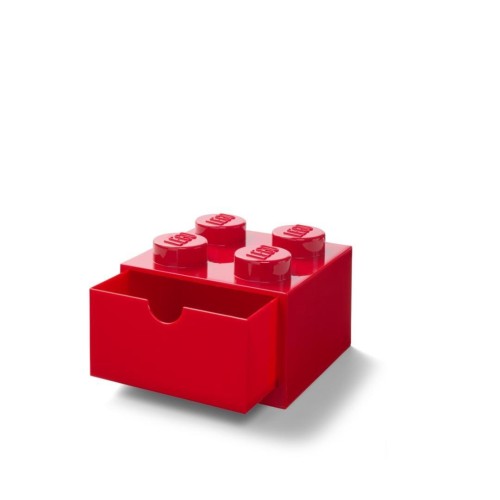 LEGO(R) pojemnik z szufladą czwórka czerwony, NHG