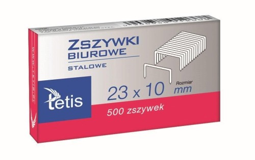 Zszywki biurowe 23x10mm GZ102-A, Tetis