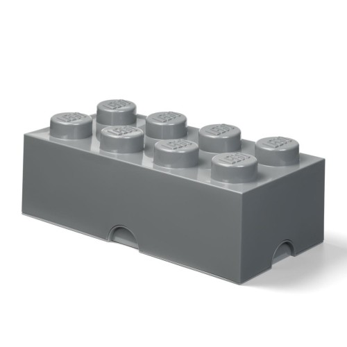 Lego pojemnik klocek ósemka szary, NHG