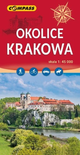 Mapa - Okolice Krakowa 1:45 000, praca zbiorowa