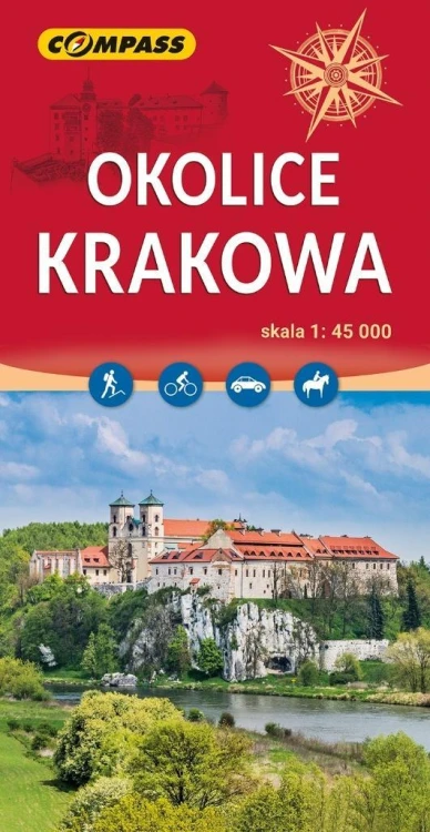 Mapa - Okolice Krakowa 1:45 000, praca zbiorowa