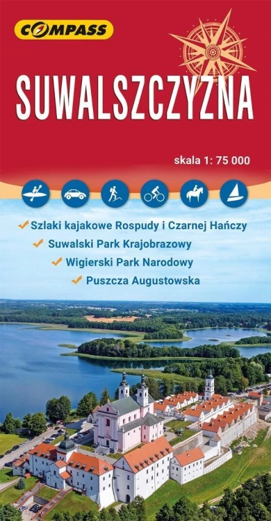 Mapa turystyczna - Suwalszczyzna, praca zbiorowa