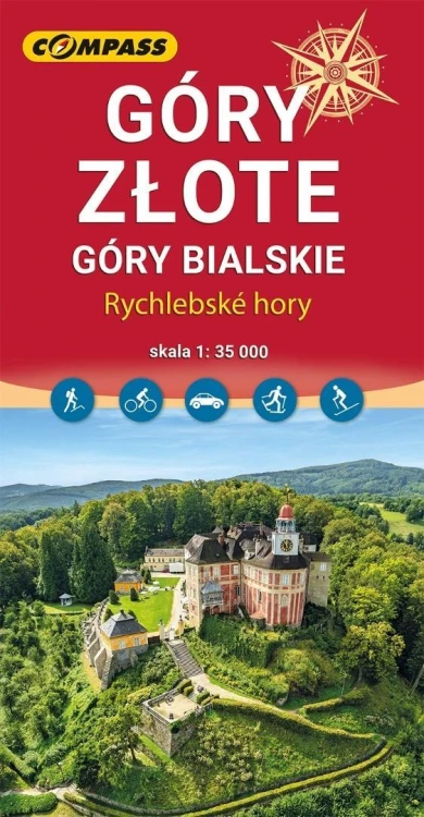 Mapa turystyczna - Góry Złote