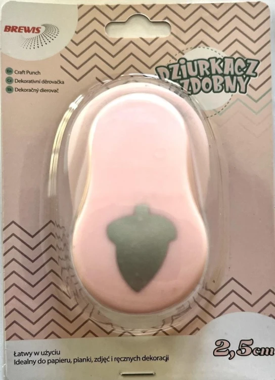 Dziurkacz ozdobny Żołądź 2.5cm, Brewis
