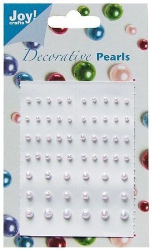 Perełki samoprzylepne liliowe 58szt