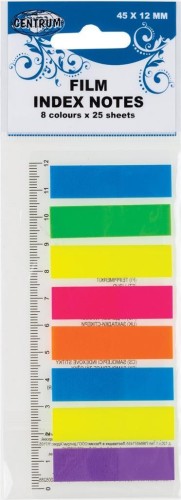 Zakładki indeksujące 45x12mm 25K. 87409, Centrum