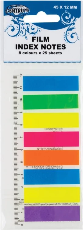 Zakładki indeksujące 45x12mm 25K. 87409, Centrum