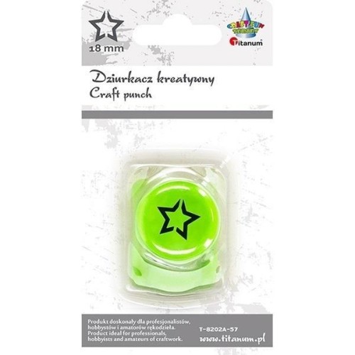 Dziurkacz z motywem 18mm gwiazda, Titanum