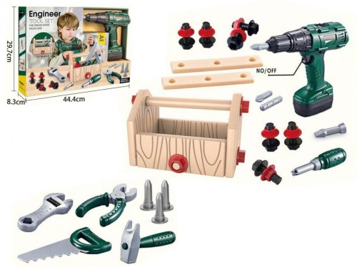 Zestaw narzędzi + wkrętarka 44,4x8,3x29,7cm, Madej