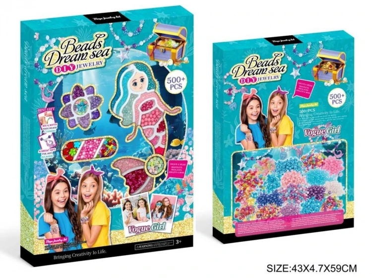 Zestaw koralików Syrenka ponad 500szt, Madej