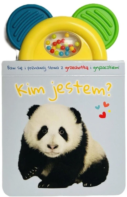 Książeczka z gryzakiem i grzechotką. Kim jestem?