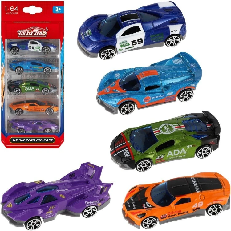 Auto metalowe resorak 5szt, Trifox