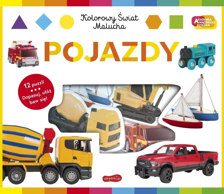 Pojazdy Akademia mądrego dziecka. Kolorowy świat