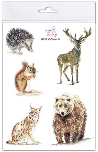 Naprasowanki Zwierzęta leśne, Mama Maluje