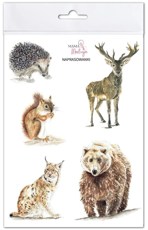 Naprasowanki Zwierzęta leśne, Mama Maluje