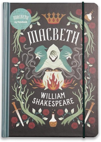 Szekspir Notatnik A5 linia twardy z gumką - Makbet