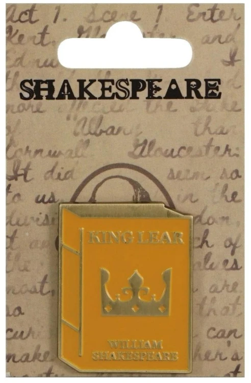 Szekspir Przypinka metalowa - Król Lear