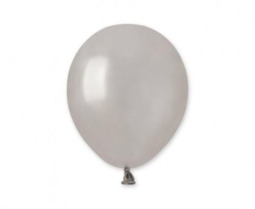 Balony metal srebrne 100szt