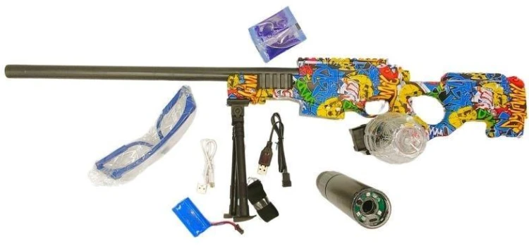 Karabin na kulki żelowe z ładowarką, Pegaz Toys