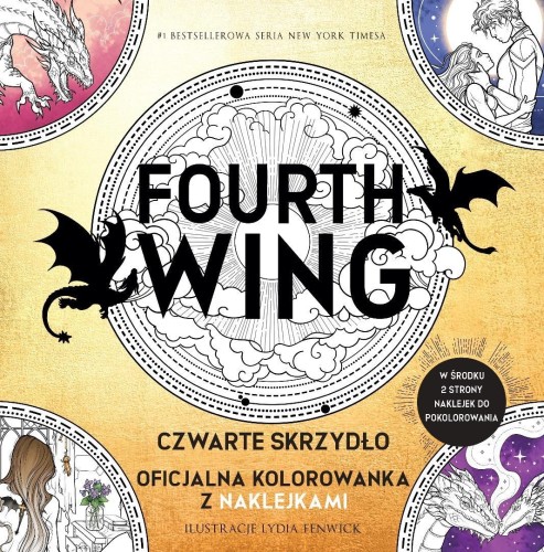 Fourth Wing Czwarte Skrzydło Oficjalna kolorowanka