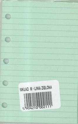 Wkład do organizera M Linia zielona ANTRA, Antra