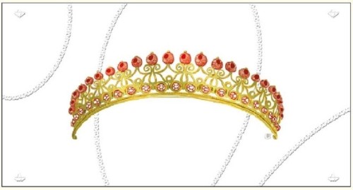 Karnet 12x23cm + koperta Tiara