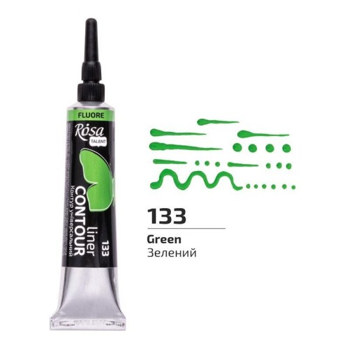 Farba aktylowa kontur universal fluor green 20ml
