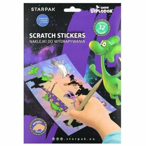 Naklejki do wydrapywania Diplodok, STARPAK