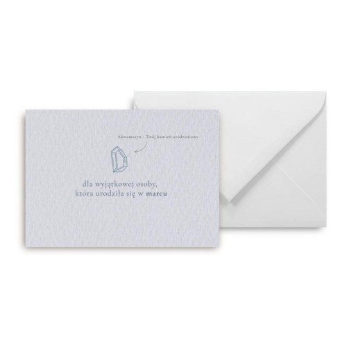 Mini kartka Urodziny marzec