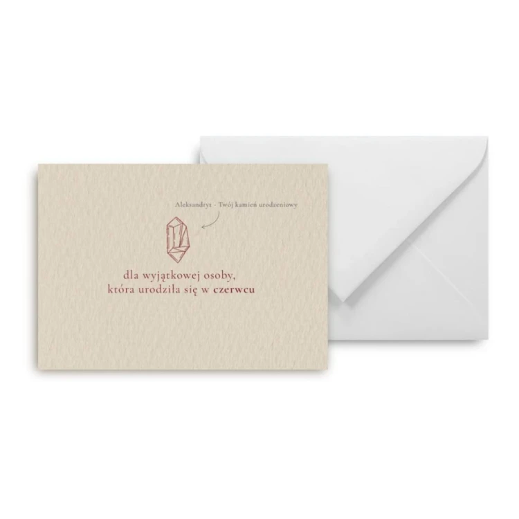 Mini kartka Urodziny czerwiec