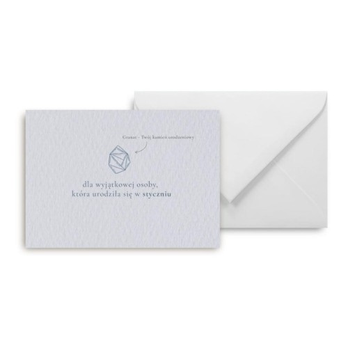 Mini kartka Urodziny styczeń