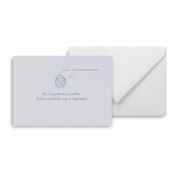 Mini kartka Urodziny styczeń