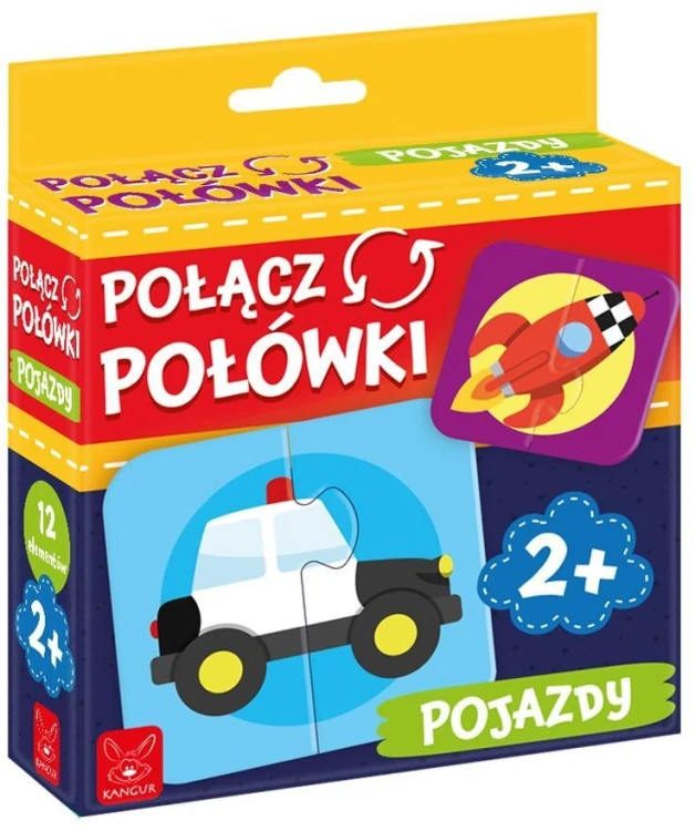 Połącz połówki Pojazdy, Kangur