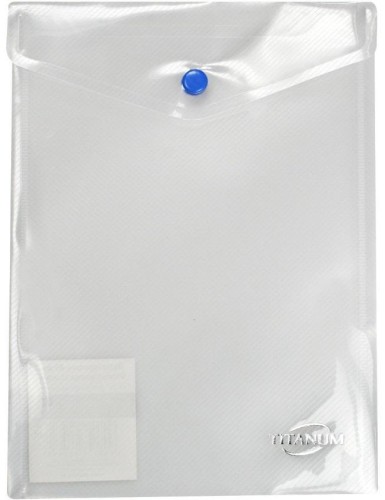 Teczka kopertowa A5 pionowa bezbarwna, Titanum