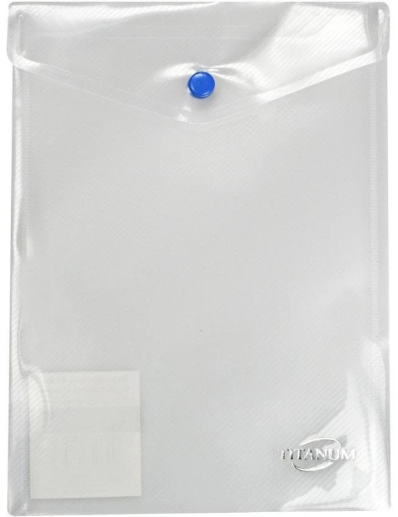Teczka kopertowa A5 pionowa bezbarwna, Titanum