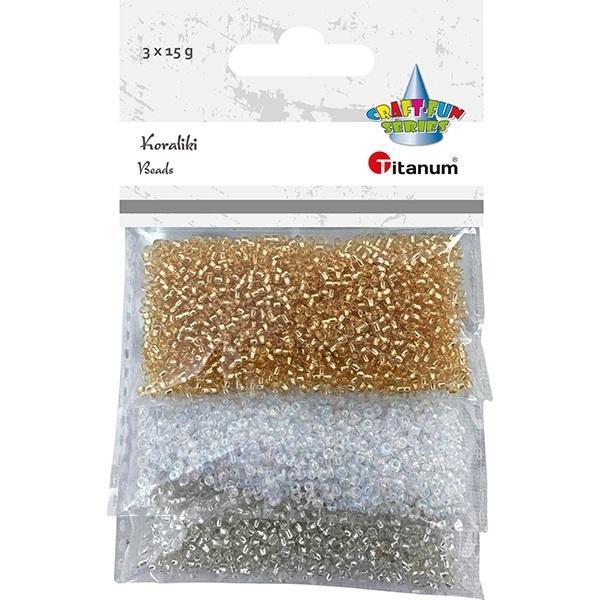 Koraliki plastikowe 15g, Titanum