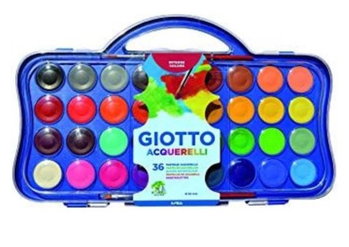 Farby akwarelowe w pastylkach 36 kolorów GIOTTO