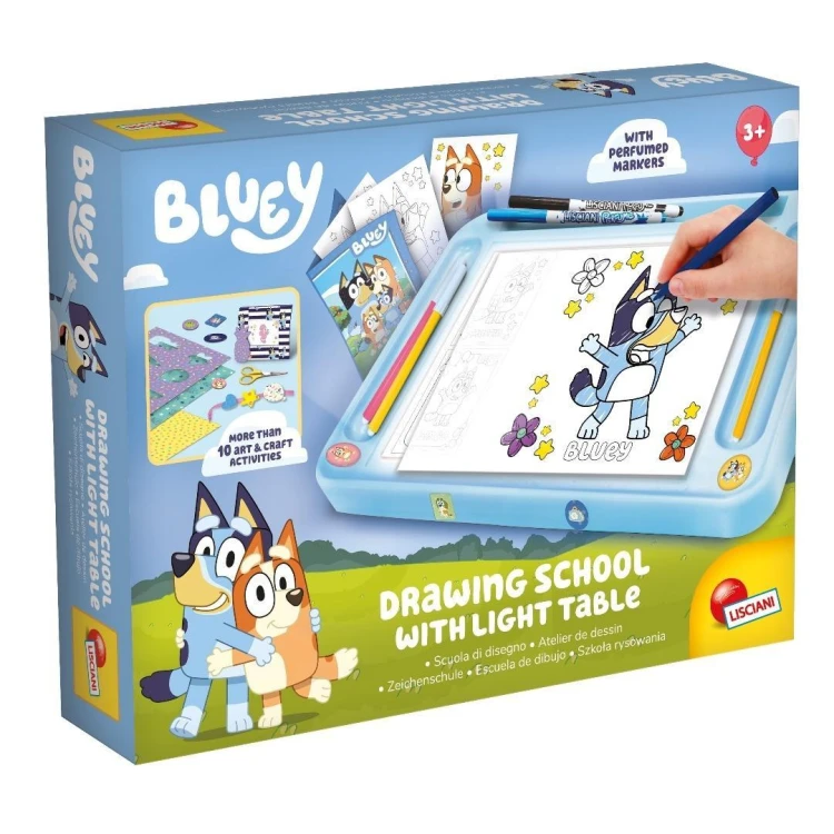 Szkoła rysowania z tablicą Bluey, Lisciani