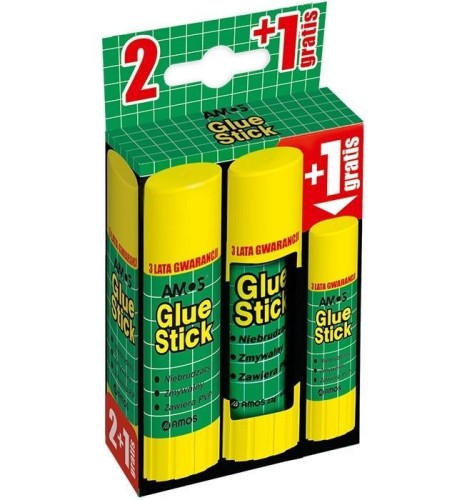Klej w sztyfcie 22g x 2+8g bls AMOS, Amos