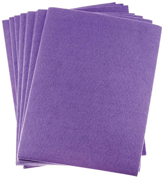Filc A4 fioletowy 2mm 10szt, Brewis